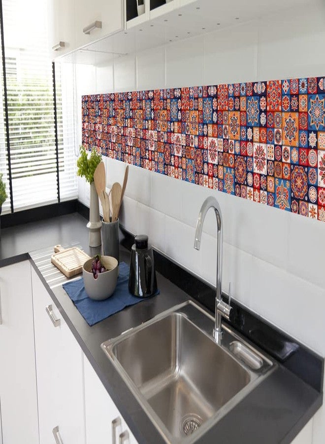 Infinity Interiors Self Adhesive Wall Tile Stickers for Home Living Room Bedroom Kitchen Stylish Walls Floor, Vinyl Oil Proof & Waterproof(Wide 6 in, Length 48 Inches 3 Strip..) (Design03) - Image 2